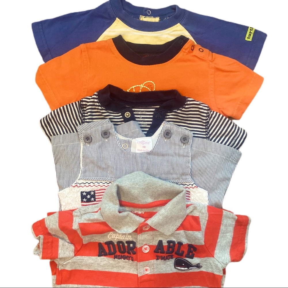 Baby Boy 6 Month Carter’s Rompers & Coveralls
